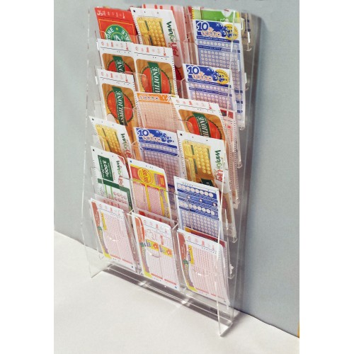 Espositore da parete 18 tasche, per tutti i tipi di schede